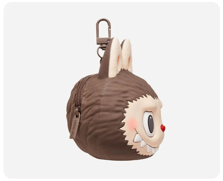 LABUBU Originals-Brown Silicone Earphone Bag